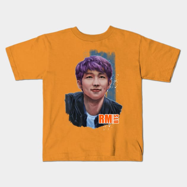 BTS - RM Kids T-Shirt by Allentot